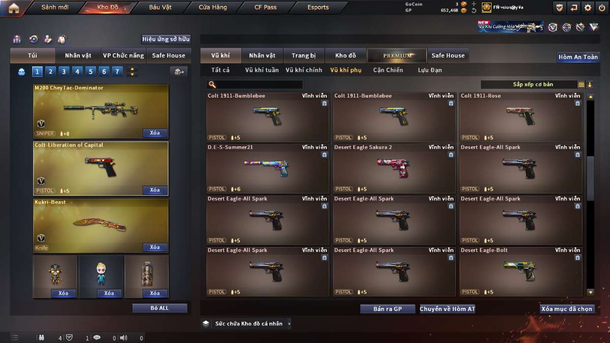 shop acc cf uy tin gia re